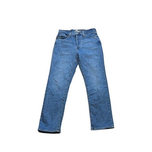 Levis Womens Jeans Size 31 Denim Wedgie Straight High Rise Stretch Button Fly - Picture 1 of 10